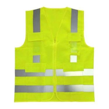 Imagem de Colete Refletor Tipo Jaqueta 4 Bolso G Amarelo T-2 TP Volk