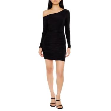 Imagem de Forever 21 Minivestido feminino plus size tomara que caia, Preto, P
