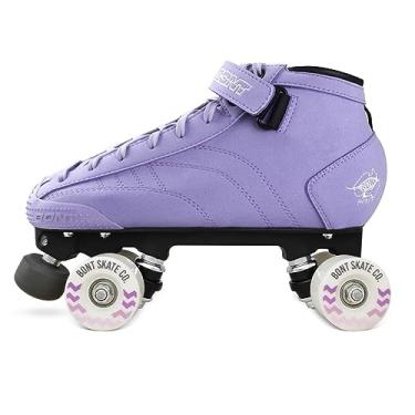 Imagem de Bont Patins - Patins profissionais de camurça lavanda vegana Prostar com rodas de skate deslizantes ao ar livre - Interior e externo - Patins - Patins de patins (Bont 4.5)
