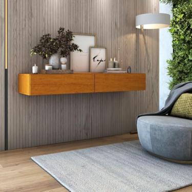 Imagem de Aparador Eros 110cm Suspenso Com 2 Gavetas Em MDF/MDP Naturale Monumental Móveis