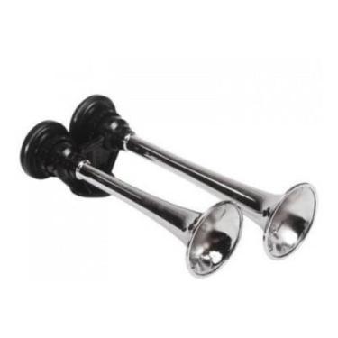 Imagem de Buzina A Ar Astral Dupla Cromada Bepo - Pick Up Parts