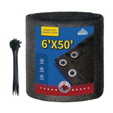 Imagem de 90% pano de sombra de jardim, lona de malha resistente com ilhós, tela de cerca de privacidade de jardim, dossel para pátio, persianas externas para quintal, preto