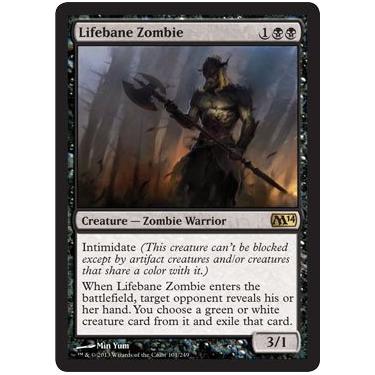 Imagem de Magic The Gathering - Lifebane Zombie (101/249) - Magic 2014