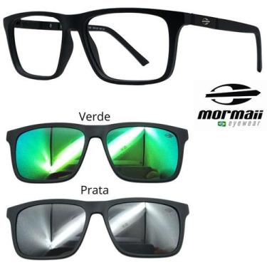 Imagem de Armação de Grau Mormaii Swap 4 6112 A14 com 2 Clipons VP, A14