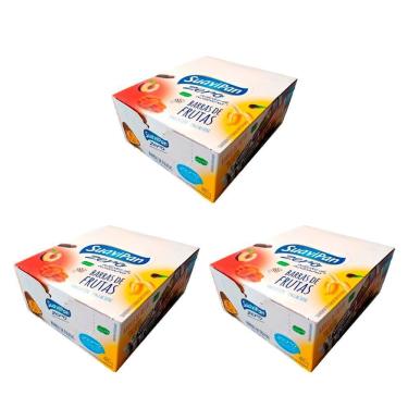 Imagem de Barra Suavipan Bananaaçaí/Ameixacoco/Damasco 24X20G - Kit 3