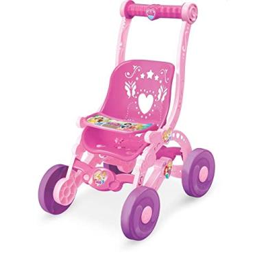 Imagem de Carrinho De Boneca Princesas Infantil Disney Decorado Resistente +3 Anos Faz de Conta Brinquedo Líder - 2390