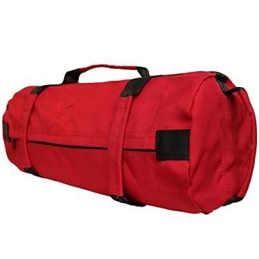 Imagem de Bolsa de Treino de Levantamento de Peso Kettlebells Inclui 4 peças Bolsas de Rolamento de Peso para Yoga, Pano Oxford Ajustável com Alças, Dumbbell de Levantamento de Peso para Treino Doméstico, Fitness, Yoga (Vermelho)