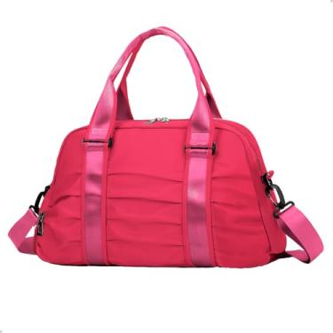 Imagem de Bolsa Mala Feminina Esportiva Treino Academia Fitness Pilates Bag Viagem Porta Tênis (PINK)