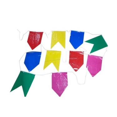 Imagem de Bandeirinha De Plástico Decoração Festa Junina São João 20m - D Presen