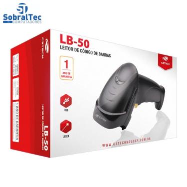 Imagem de Leitor Código de Barras Usb Lb-50bk C3Tech