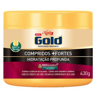 Imagem de Máscara de Tratamento Hidratação e Fortalecimento 430g Niely Gold Compridos + Fortes Ól...