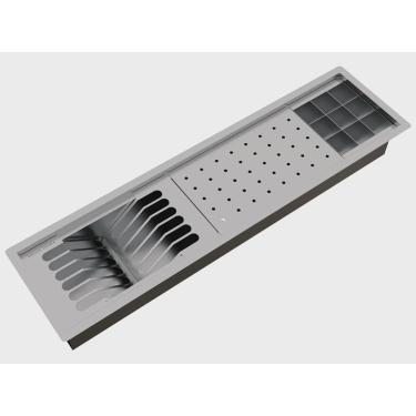 Imagem de Calha umida kitchen escorredor com acessorios 73,5X19,6 CU1444