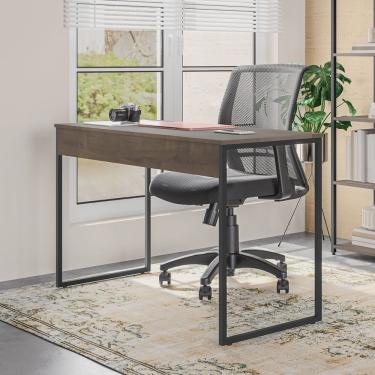 Imagem de Mesa com Pé de Aço para Escritório Design Moderno