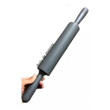 Imagem de Rolo De Massa Giratório Pau De Macarrão Pizza Pão Silicone