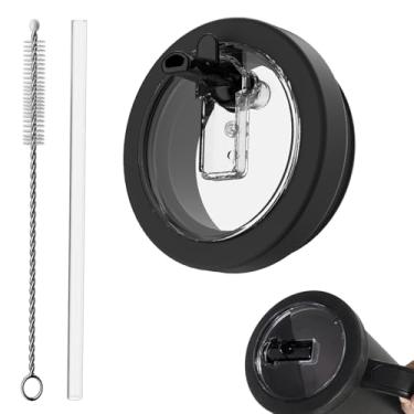 Imagem de CloudValley Tampa de canudo de substituição para Stanley Quencher de 850 g, tampas à prova de derramamento de silicone [destacável e fácil de limpar] Acessórios de tampa de copo anti-vazamento