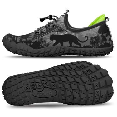 Imagem de CROVA Tênis infantil para esportes aquáticos, ultraleve, totalmente drenagem, secagem rápida, meias aquáticas sem cadarço para meninos e meninas, Forest King, 22 BR