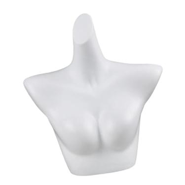 Imagem de YIJU Torso do manequim feminino, exibição de roupas íntimas, suporte de modelo de sutiã, mannequin de lingerie para vitrine , Ombros Planos