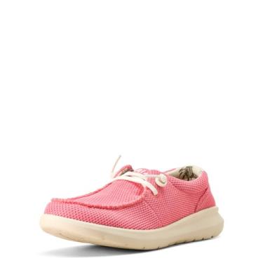 Imagem de ARIAT Hilo Tênis casual feminino de cabelo castanho/branco, Malha coral clara, 36