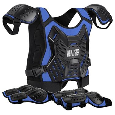 Imagem de WEWAYSTEP Equipamento Para Motociclistas De Terra Infantil - Protetor De Tórax Para Jovens, Motocross, Equipamento De Proteção Para Motocicletas, Colete Com Cotoveleiras E Joelheiras