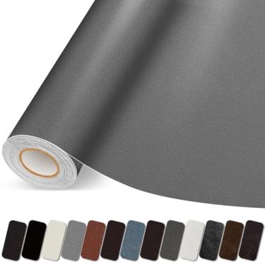 Imagem de Lifenion Patch de reparação de couro, fita autoadesiva de reparação de couro, grande kit de patch de vinil para sofás, sofá, móveis, assentos de carro, cadeiras de escritório, armários, bolsas