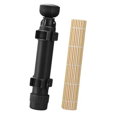 Imagem de AISHN Rolo de sushi de 30 cm, bazuca de sushi, ferramenta de chef, rolo de arroz, durável, molde para máquina de fazer arroz - para cozinhar sushi fácil, preto
