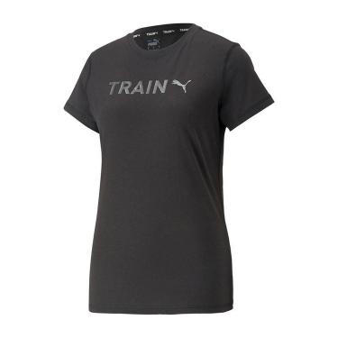 Imagem de Camiseta Puma Graphic Training Preta-Feminino