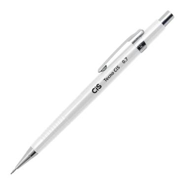 Imagem de Lapiseira Técnica TecnoCIS 0.7mm, Branca, Caixa com 12 unidades