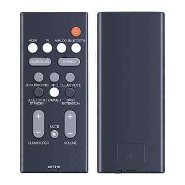 Imagem de Controle remoto de substituição VAF7640 VAF76400 Soundbar compatível com Yamaha Home Theater Audio Sound Bar ATS-1080 ATS1080 YAS-108 YAS108
