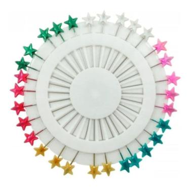Imagem de Disco Alfinetes 55m Estrela 150 Unidades Costura Patchwork