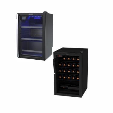 Imagem de Kit - Cervejeira 100l Blue Light 220v + Adega 100l 24 Garrafas Ngv100 220v - Venax 220v