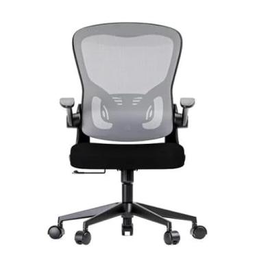 Imagem de Rise Mode Cadeira Office 06, Preto e Cinza, Tela Mesh, Base Nylon, Mecanismo Borboleta