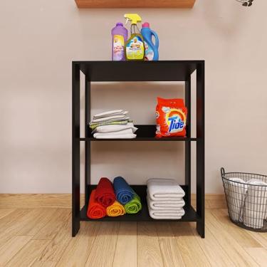 Imagem de Armário Multiuso Lavanderia Organizador Movlar - Mod.0705 (Preto)