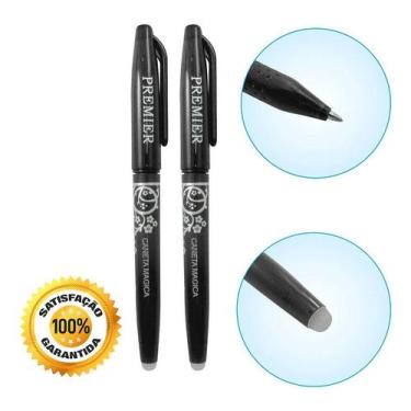 Imagem de 02 Canetas Apaga Com Calor Mágica Preta Patchwork Scrapbook. - De Acor