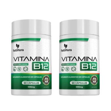 Imagem de Kit 2x Vitamina B12 (Metilcobalamina) 60 Cápsulas Tuttiflora