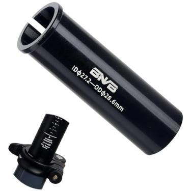 Imagem de BNVB Calço De Canote Bicicleta Liga Leve, Adaptador Tubo Alumínio Com Manga Redutora 100 Mm Comprimento, Interruptor Diâmetro 25,4-27,2 Mm; 27,2-28,6/30,0/30,4/30,9/31,6 30,9-31,6 (25,4 A 28,6 Mm)