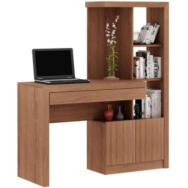 Imagem de Escrivaninha Estante para Escritório 2 portas 1 Gaveta