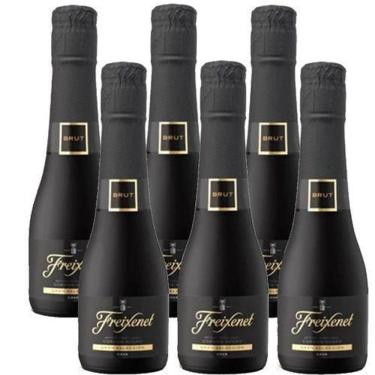 Imagem de Kit 6 Miniatura Freixenet Cordon Negro Brut 200ml