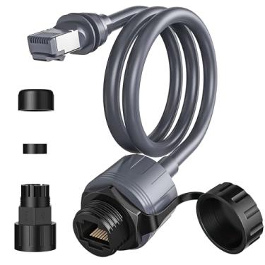 Imagem de ZNKG Adaptador Ethernet Starlink Gen 3/Mini, mini cabo de extensão Starlink para conector fêmea RJ45 à prova d'água compatível com roteador Starlink Dish/V3, plug-and-play