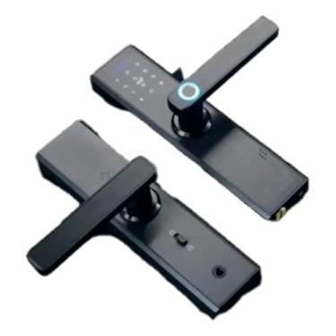 Imagem de Fechadura Digital De Vidro Para Porta Com Senha E Biometria