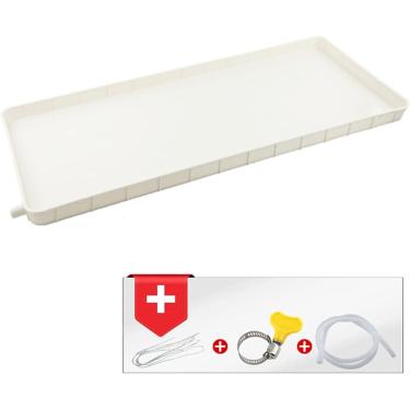 Imagem de Bandeja De Drenagem De Condensado Bandeja De Gotejamento De Plástico, Ar Condicionado Unidade Interna/Externa Bandeja De Coleta E Drenagem De água Kit De Drenagem Ac Universa, 1-2p, 2m hose