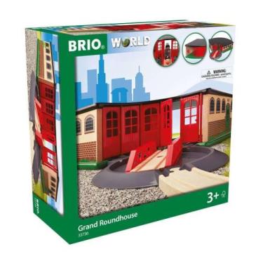Imagem de Trem e Acessórios BRIO World 33736 Grand Roundhouse - Conjunto Complet