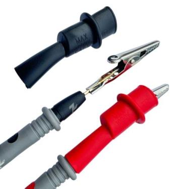 Imagem de Plugue Adaptador Garra De Jacaré Ponta Cabo Multímetro - ZIMPOR