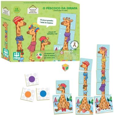 Imagem de Brinquedo Educativo O Pescoço da Girafa com 43 Peças - Nig Brinquedos