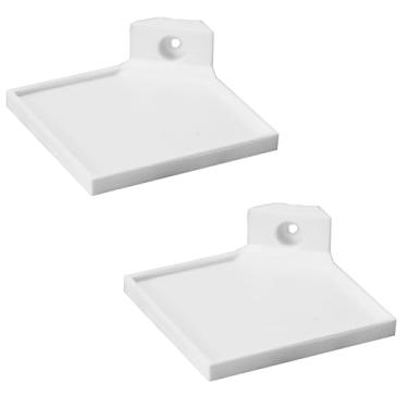 Imagem de PIAOLGYI Prateleira de canto para armário de vidro IKEA MILSBO, acessórios de prateleiras extras compatíveis com armário de vidro IKEA Milsbo, 2 peças (branca)