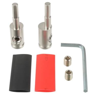 Imagem de BOJACK Redutor de entrada de amplificador de calibre 8 para fio de calibre 8 para adaptador de energia estéreo para carro/terra GA com braçadeira de parafuso hexagonal, inclui parafusos extras, tubos