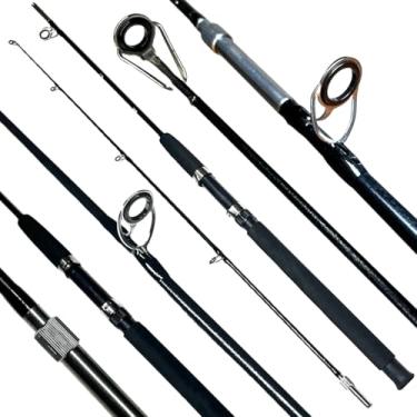 Imagem de VARA DE PESCA MOLINETE ALTO MAR 5'6" (1.65M) 10-35LB - FIBRA VIDRO MACIÇA C/ROSCA - 2 PARTES