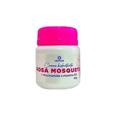 Imagem de Creme Hidratante Rosa Mosqueta com Niacinamida, 50g, Clareia Manchas e Rejuvenesce