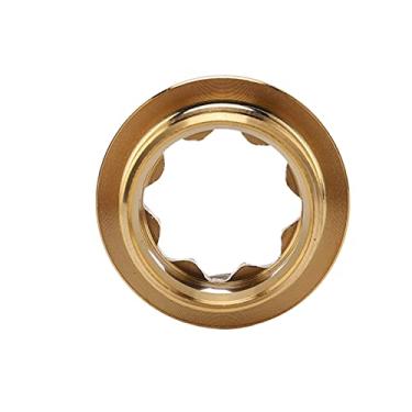 Imagem de VBESTLIFE Parafusos de manivela de bicicleta, parafuso de capa de manivela de liga de alumínio 20 mm parafuso de fixação de manivela para bicicleta de estrada e montanha maravilhosa peça de reposição (dourada) bicicletas e peças sobressalentes