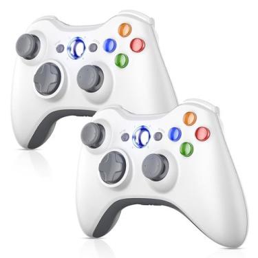 Imagem de Controlador Nonbliep para Xbox 360 Wireless, pacote com 2 unidades, br