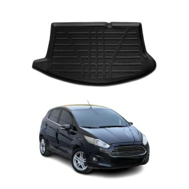 Imagem de OMAC Cargo Liners Tapete para porta-malas | Serve para Ford Fiesta HB 5D 2011- 2019 | Desempenho resistente moldado em 3D para todos os climas | Acessórios automotivos premium de borracha TPE preta SUV